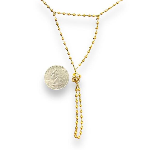 CRACCO Boho Finger Chain Bracelet gold tone sz 6-7,5 - Picture 6 of 6